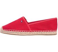 Tommy Hilfiger Espadrilles en Toile pour Femme Drapeau Fw0Fw08541 Espadrilles Rouge Primaire 3.5