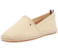 Tommy Hilfiger Espadrilles Femme Basic Tommy Flat Chaussures en Toile, Beige (Harvest Wheat), 39