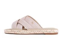 Tommy Hilfiger Espadrilles Femme Chambray Mule Sandales, Beige (Horseradish), 37