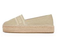Tommy Hilfiger Espadrilles Femme Denim Platform Compensées, Beige (Horseradish), 37