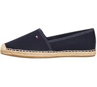 Tommy Hilfiger Espadrilles Femme Flag Canvas avec Logo Bleu (Space Blue) 37