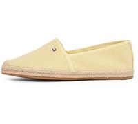 Tommy Hilfiger Espadrilles Femme Flag Canvas avec Logo, Jaune (Meringue), 39