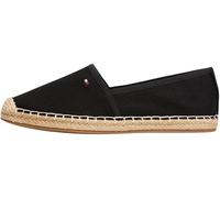 Tommy Hilfiger Espadrilles Femme Flag Canvas avec logo Noir Taille 41