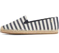 Tommy Hilfiger Espadrilles Femme Nautical Stripe avec Logo, Multicolore (Space Blue Itacha Stripes), 39