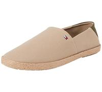 Tommy Hilfiger Espadrilles Homme Core Textile avec Logo, Beige (Beige), 44