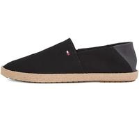 Tommy Hilfiger Espadrilles Homme Core Textile avec Logo, Noir (Black), 43