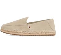 Tommy Hilfiger Espadrilles Homme Flex Loafer avec Logo, Beige (Beige), 40