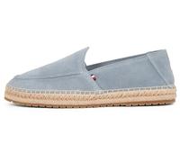Tommy Hilfiger Espadrilles Homme Flex Loafer avec Logo, Gris (Overcast Grey), 40