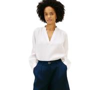 Tommy Hilfiger Ess Linen V-NK Ls Blouse Ww0ww48974 L/S, White (Th Optic White), M Femme