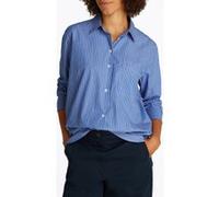 Tommy Hilfiger Ess Poplin Easy Fit Blue Stp Taille: 38 | Chemisiers Outlet | Femme | Bleu