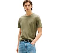 Tommy Hilfiger T-shirt homme col rond broderie drapeau Vert XL