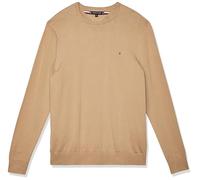 Tommy Hilfiger Essential Cotton Crew Neck Mw0Mw14748 Pull-Over, Khaki (Safari Canvas), XL Homme