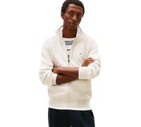 Tommy Hilfiger Essential Fleece Stand Collar Mw0Mw41759 Sweat-Shirt zippé, Beige (Heathered Oatmilk), XL Homme