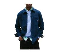Tommy Hilfiger - Essential Herringbone Overshirt - Homme - Vestes - Bleu - Taille: XL