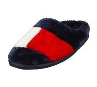 Tommy Hilfiger Essential Home Femme Chaussures Pantoufle Rouge Blanc Bleu