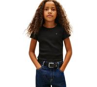 Tommy Hilfiger Essential Rib Top SS Kg0kg08590 Autres Hauts, Black (Black), 6 Ans Fille