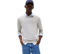 Tommy Hilfiger Pull Homme Essential Cotton avec Col Ras-du-Cou, Gris (Light Grey Heather), L