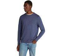 Tommy Hilfiger Essential SSNL Cotton Crew Neck MW0MW399999 Pull Pull Bleu Taille L, Bleu (bruyère de la mer Égée), L