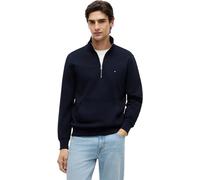 Tommy Hilfiger Sweat-shirt Essential Terry New 1/4 zip Mw0mw43115 Semi-zippé Bleu XL Homme