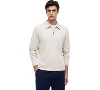 Tommy Hilfiger Essential Terry Pocket 1/4 Zip Mw0mw43213 Sweat-Shirt à Demi-Fermeture éclair, Beige (Heathered Oatmilk), XL Homme