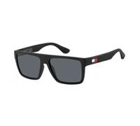 TOMMY HILFIGER EYEWEAR Lunettes de soleil pour hommes TH 1605/S 003 T56 IR SOL 140 MATT BLACK