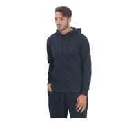 Tommy Hilfiger - Felpa in spugna cappuccio e bandierina - Homme - Sweatshirts et sweats à capuche - Bleu - Taille: M