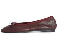 Tommy Hilfiger Ballerines Femme Soft Leather avec Nœud, Rouge (Burgundy Velvet), 40