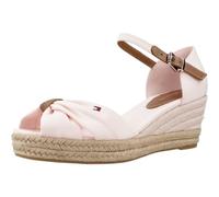 Tommy Hilfiger Femme Basic Open Toe Mid Wedge Fw0Fw04785 Espadrilles compensées, Pink (Whimsy Pink), 40 EU