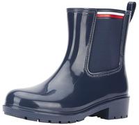 Tommy Hilfiger Femme Bottes de Pluie Élastiques d'entreprise Basses