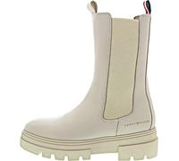 Tommy Hilfiger Femme Bottes Low Boot Monochromatic Chelsea Bottines, Beige (Classic Beige), 38 EU