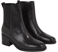 Tommy Hilfiger Femme Bottes Mid Boot Chelsea Thermo Cuir, Noir (Black), 40 EU