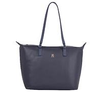 Tommy Hilfiger Femme Cabas Sac Poppy Plus avec Fermeture Éclair, Multicolore (Space Blue), Taille Unique
