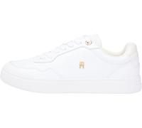 Tommy Hilfiger Femme Casual Cupsole Sneaker Fw0Fw09022 Bas, White (White/Ecru), 37 EU