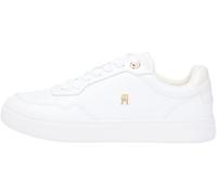 Tommy Hilfiger Femme Casual Cupsole Sneaker Fw0Fw09022 Bas, White (White/Ecru), 41 EU