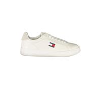 Tommy Hilfiger, Femme, Chaussures, Blanc, Taille: 36 EU Baskets Femme en Cuir Blanc