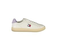 Tommy Hilfiger, Femme, Chaussures, Blanc, Taille: 36 EU Baskets Femme en Cuir Blanc