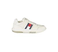 Tommy Hilfiger, Femme, Chaussures, Blanc, Taille: 37 EU Baskets en cuir blanc