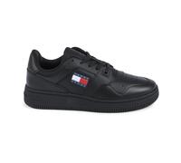 Baskets Femme - TOMMY JEANS - Triple Black - Cuir - Lacets - Talon Plat 36 EU