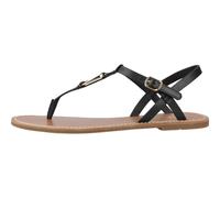 Tommy Hilfiger, Femme, Chaussures, Noir, Taille: 36 EU Leather Thong Sandal