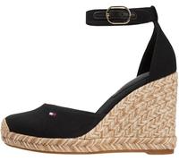 Tommy Hilfiger Femme Flag High Wedge Espad Closed Toe Fw0fw09225 Espadrilles compensées, Black (Black), 38 EU