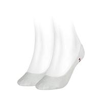 Tommy Hilfiger Femme Footie Chaussettes, Blanc, 39-42 EU