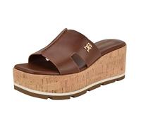 Tommy Hilfiger Femme Heliena Sandale cale, Beige, 40 EU