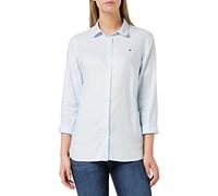 Tommy Hilfiger Femme Heritage Oxford Regular Fit Shirt Blouse, Bleu (Skyway 893), 44 EU