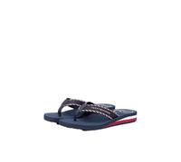 Tommy Hilfiger Femme Hilfiger Webbing Beach Sandal Fw0Fw09038 Tongs, Blue (Space Blue), 40 EU