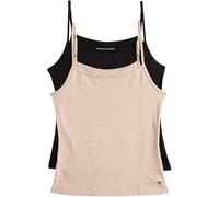 Tommy Hilfiger Femme Lot de 2 Débardeurs Stretch, Multicolore (Black/Misty Blush), XS
