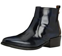 Tommy Hilfiger Femme Pippa 3a Bottes à Enfiler, Bleu Mystery Blue Dark Gold 420, 39 EU