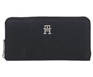 Tommy Hilfiger Femme Portefeuille Emblem Grand, Multicolore (Black), Taille Unique