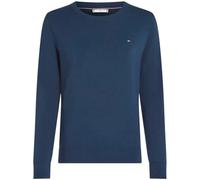 Tommy Hilfiger, Femme, Pulls, Bleu, Taille: 40 FR Co Jersey Fine GG LS C-Nk SWT