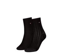 Tommy Hilfiger Femme Shine Chaussettes Courtes, Noir, 39-42 EU