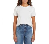 Tommy Hilfiger Femme T-Shirt Manches Courtes 1985 Encolure Ronde, Blanc (Nos Ecru), S
